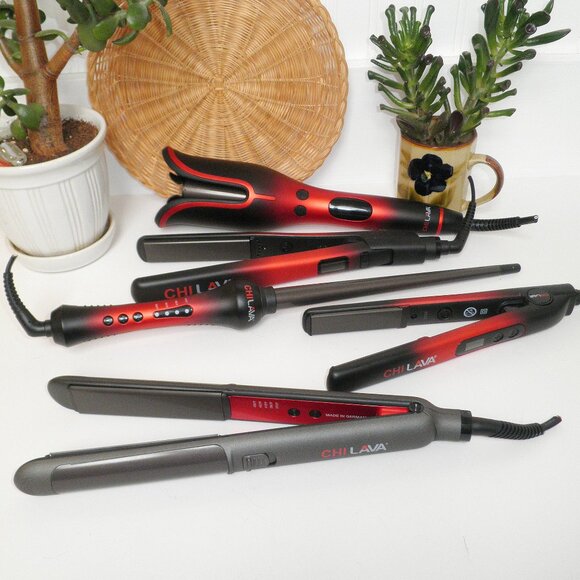 New Chi LAVA Set of 5 Hair Tools w/ Cut Cord for Repair / Parts Straightening - Picture 2 of 5